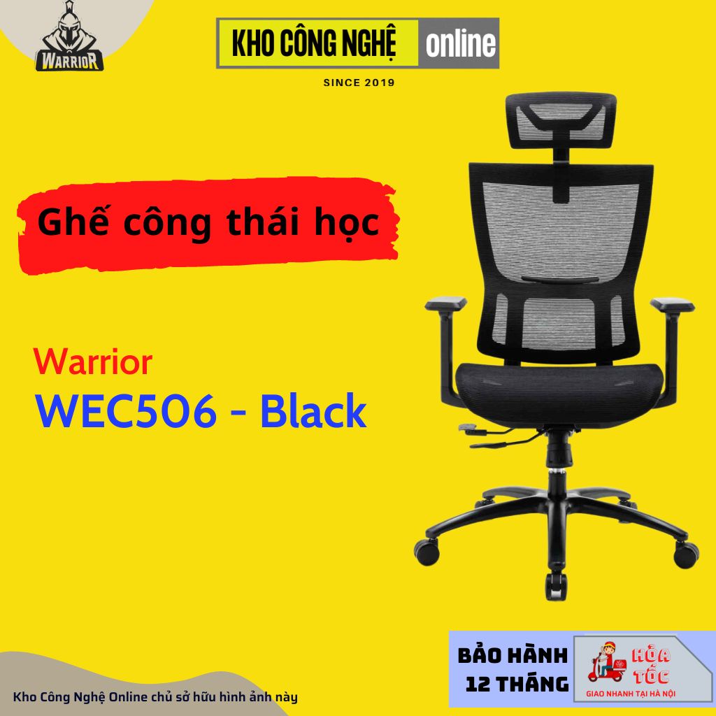 Ghế công thái học ergonomic WARRIOR Hero series – WEC506 (Hàng chính hãng)