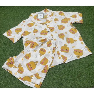 [ Hình Thật] Đồ Bộ Pijama Đùi Nữ Lụa hiệu Chin’s Mango