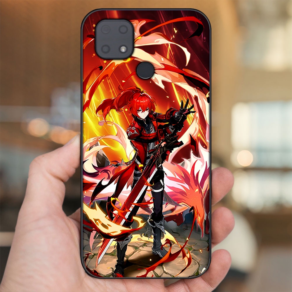 Ốp lưng Xiaomi Redmi 10C viền đen in hình Diluc Genshin Impact