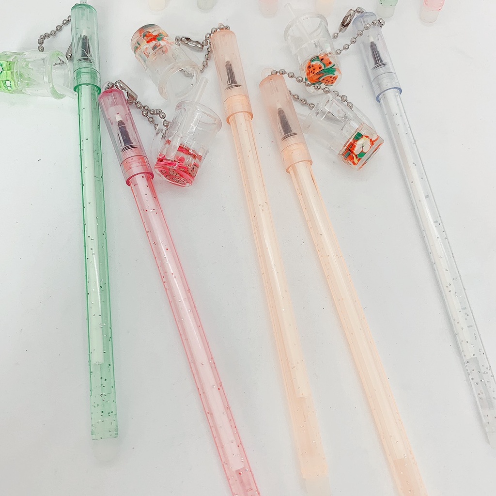 Bút Gel nước Mực Đen hình búp bê siêu cute, con vật và đồ dùng siêu ngộ nghĩnh