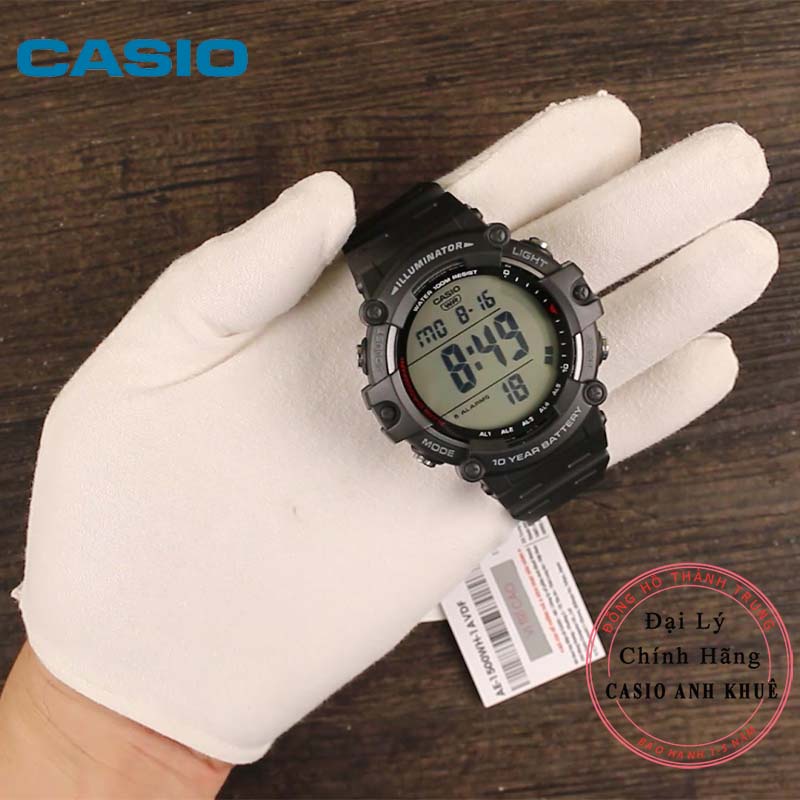 Đồng hồ nam Casio AE-1500WH-1AVDF mặt số rõ pin 10 năm