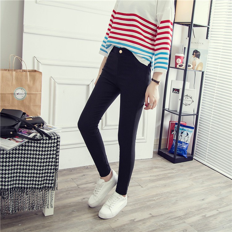 Quần legging dáng ôm lưng cao cá tính năng động cho nữ