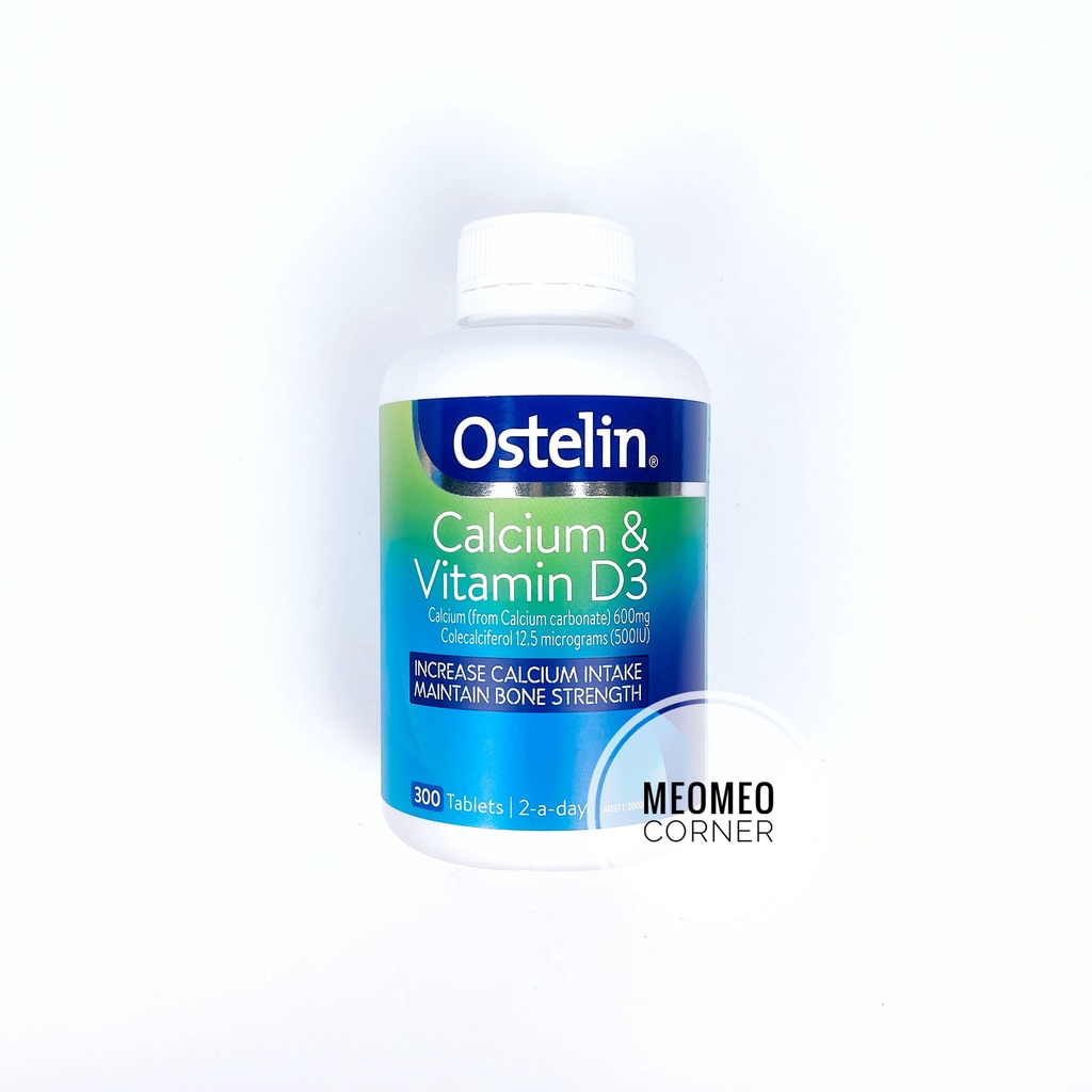 Ostelin Canxi và Vitamin D3 Úc cho bà bầu, người lớn, trẻ em từ 12 tuổi Ostelin Calcium &amp; Vitamin D3