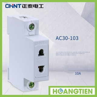 Ổ cắm thanh ray 2 chấu CHINT AC30-103