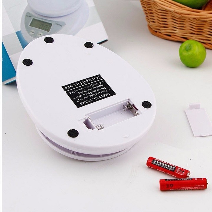 Cân Điện Tử Nhà Bếp Mini Electronic Kitchen Scale Cân Thực Phẩm 5Kg – 1G Kèm Pin