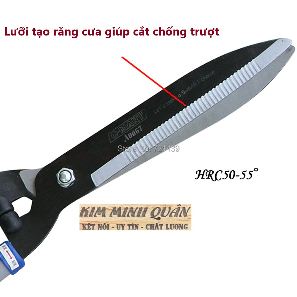 Kéo Cắt Tỉa Hàng Rào Cán Co Giản 250mm A0067 CMART
