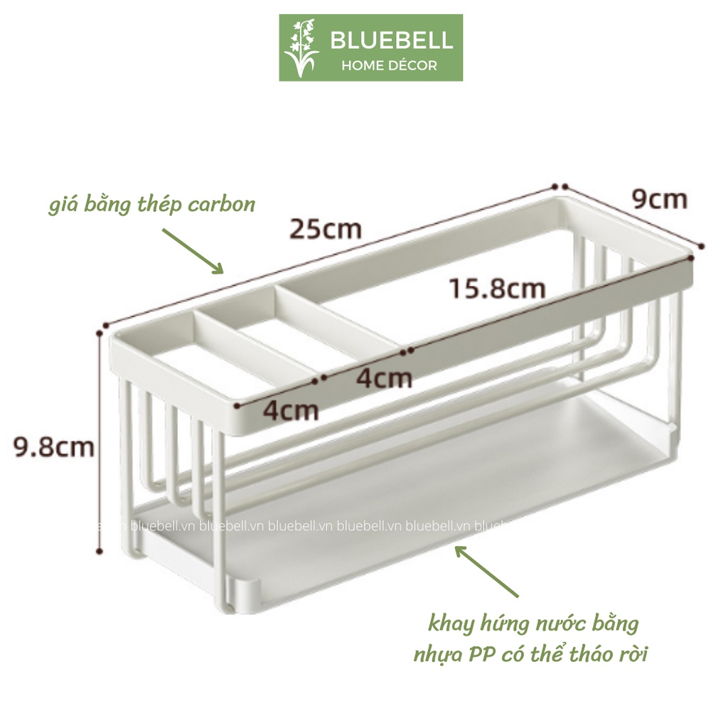 Kệ Đa Năng Để Giẻ Rửa Chén Bát Nhà Bếp Cỡ Lớn 25cm BlueBell