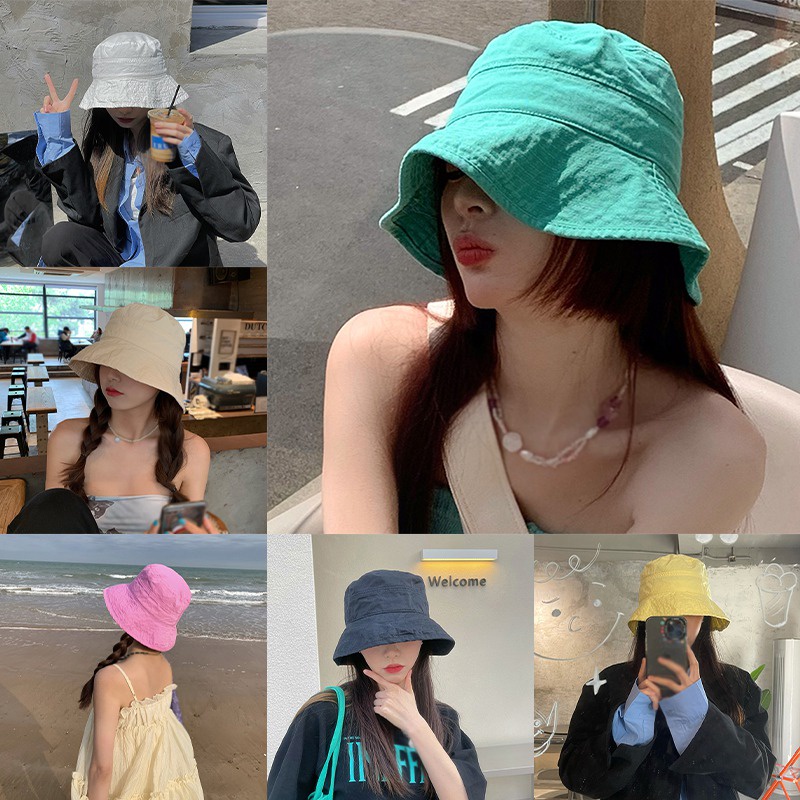 Nón Tai Bèo Vành Rộng Thoáng Khí Màu Sắc Đơn Giản