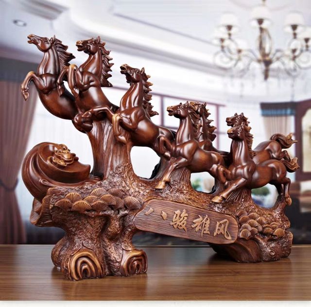 Tượng Gỗ Mã Đáo Thành Công Kích Thước 50*15*30cm Nặng 4,5kg | BigBuy360 - bigbuy360.vn