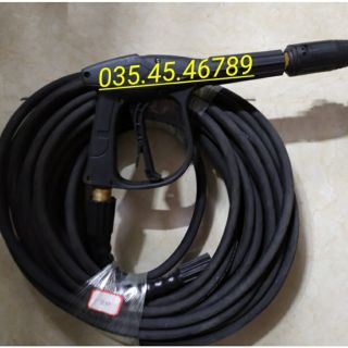 DÂY RỬA XE RÙA THÉP DÀI 20MM + SÚNG TĂNG ÁP