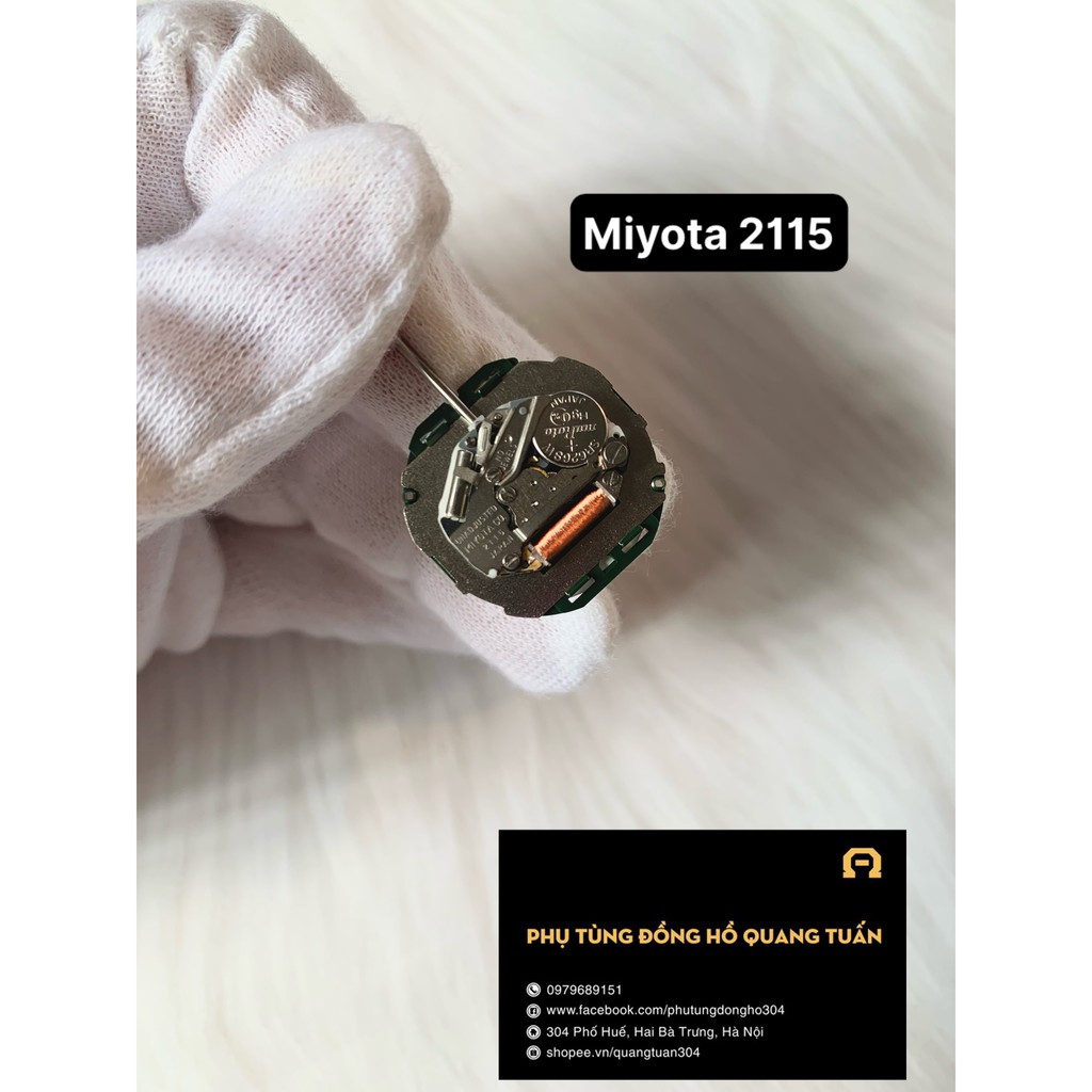 Máy đồng hồ đeo tay Miyto Nhật 2015 - 2115 - Máy kẹp có lịch - Máy đàn có lịch