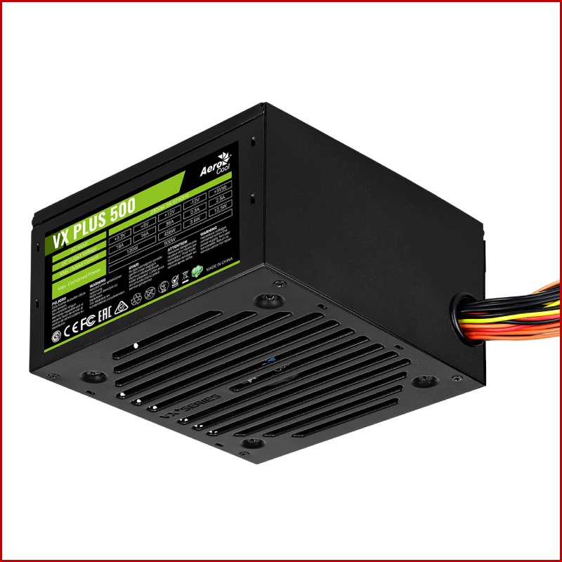 Nguồn Aerocool VX PLUS 500 230V N-PFC - chính hãng Bh 36 Tháng
