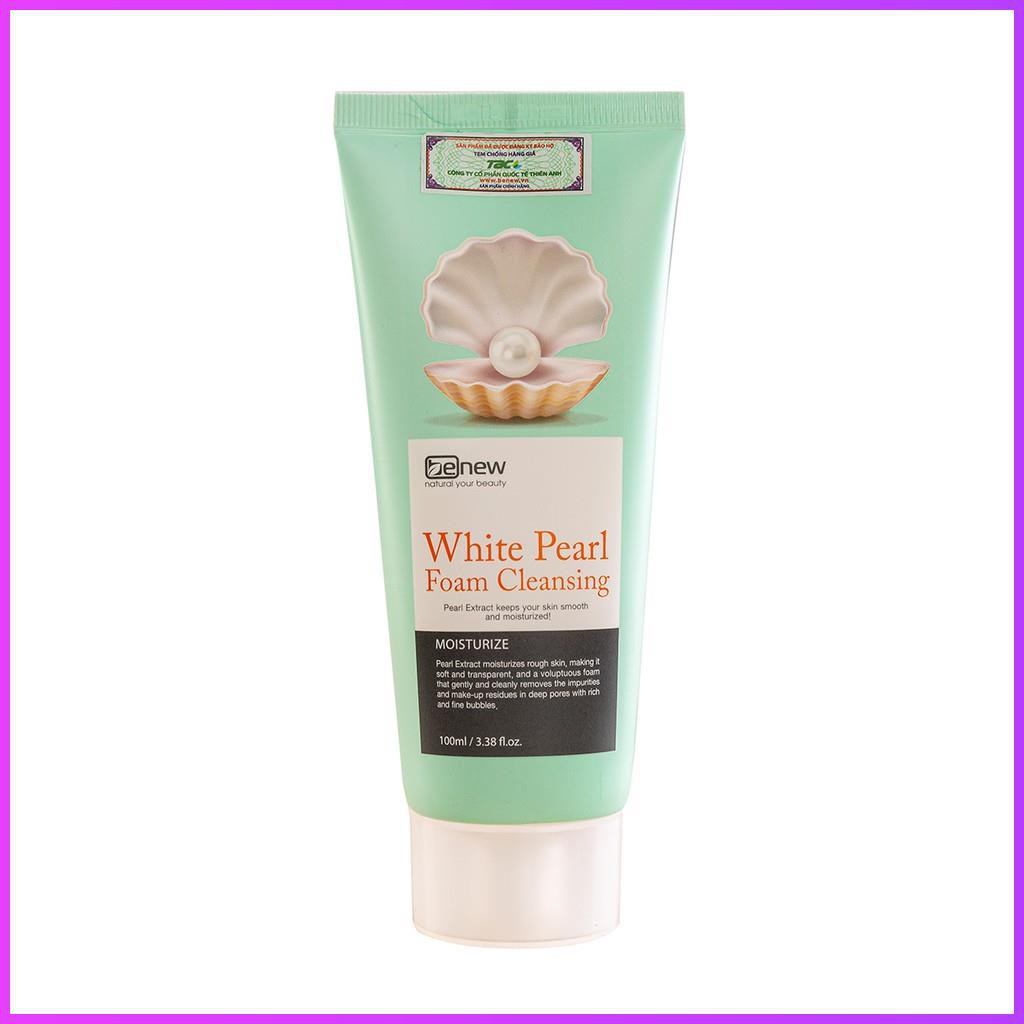 Sữa Rửa Mặt Trắng Da Benew Tinh Chất Ngọc Trai White Pearl 100ml Sữa Rửa Mặt Chính Hãng