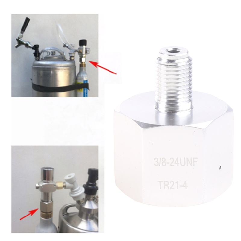 Đầu Chuyển Đổi Bình Nước TR21x4 Sang Mini Co2 Bằng Kim Loại