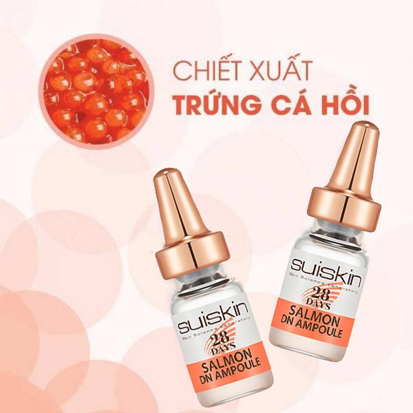 Tinh Chất Dưỡng Chống Lão Hoá Chiết Xuất Cá Hồi Suiskin Salmon DN Ampoule 28 Days