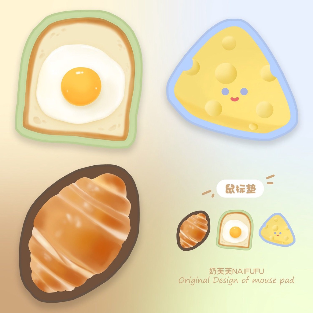 Tấm Lót Chuột Chơi Game Có Đệm Lót Chống Trượt Mềm Mại Phong Cách Nhật Bản Dễ Thương