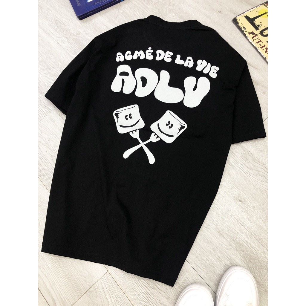 Áo thun unisex adlv xẻng  form rộng vải cotton aophongfromrong.vn - áo phông nam nữ phong cách ulzzang