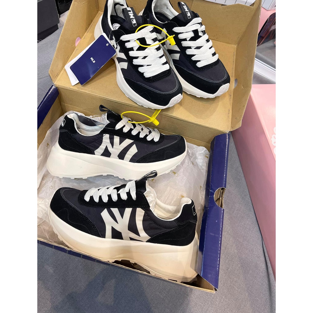 GIÀY THỂ THAO SNEAKER M L B CHUNKY JOGGER ĐEN NY TRẮNG ẢNH THẬT TỰ CHỤP SC 11+FREESHIP