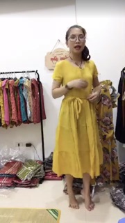 Váy đũi thắt nơ