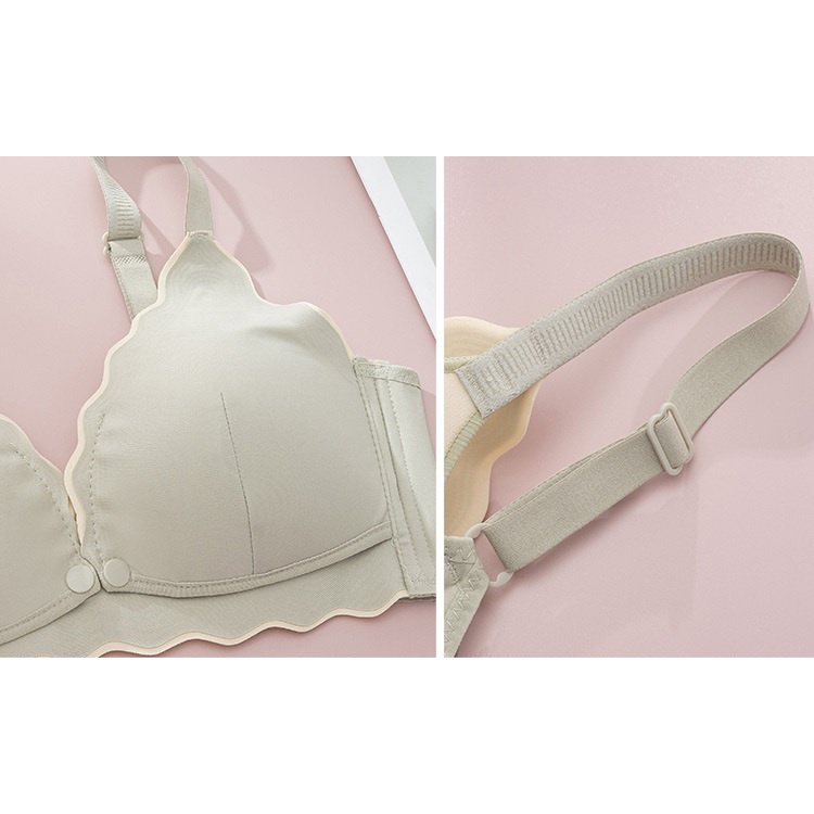 Áo Ngực Bà Bầu ,bra áo lót cotton cho con bú và sau sinh viền sóng không gọng nâng đỡ chống chảy sệ cho mẹ bầu mới