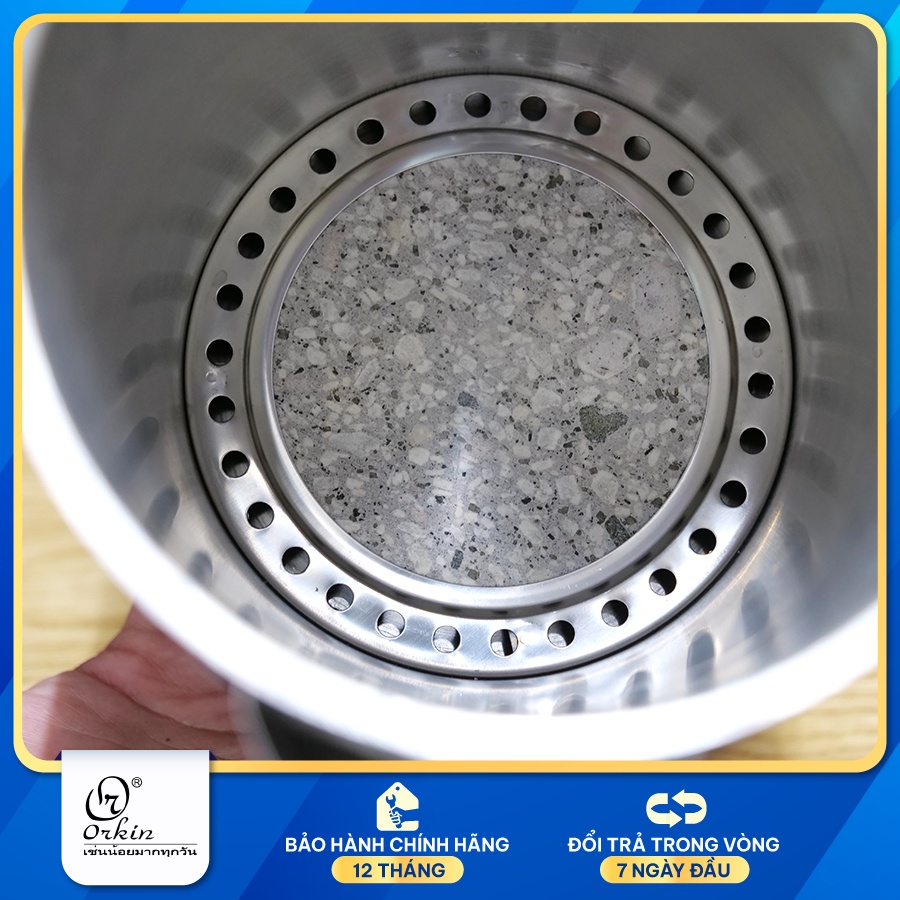Ấm đun siêu tốc Thái Lan Orkin OR512 - Có đá y tế lọc cặn bẩn, tốt cho sức khỏe. Kết hợp chức năng giữ ấm