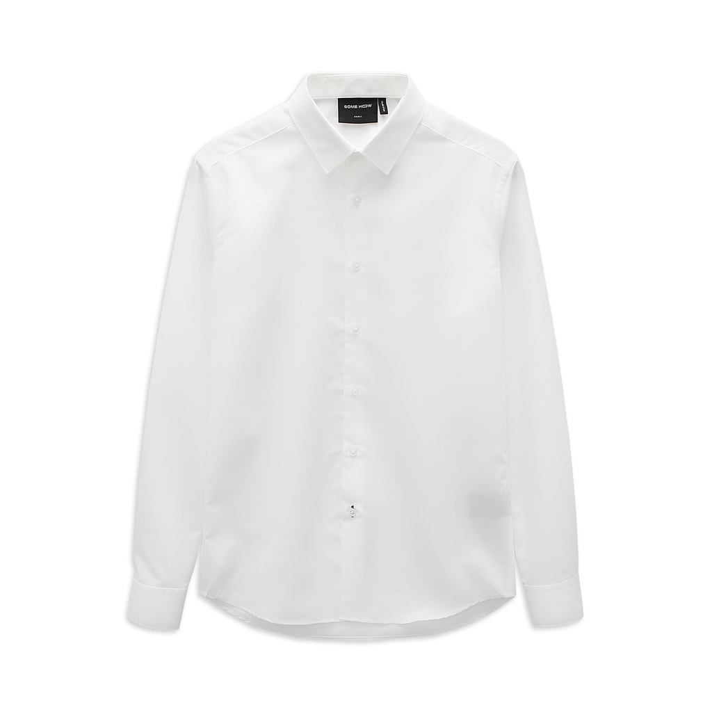 Áo Sơ Mi Nam Office Standard WB , Chất Vải Cotton Blend Thoải Mái , SM0003-01 ,SOMEHOW