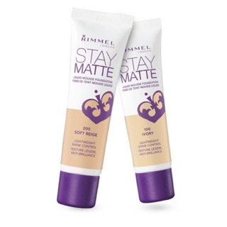 Kem nền Rimmel Stay Matte Liquid Mousse Foundation (rất thích hợp cho da dầu)