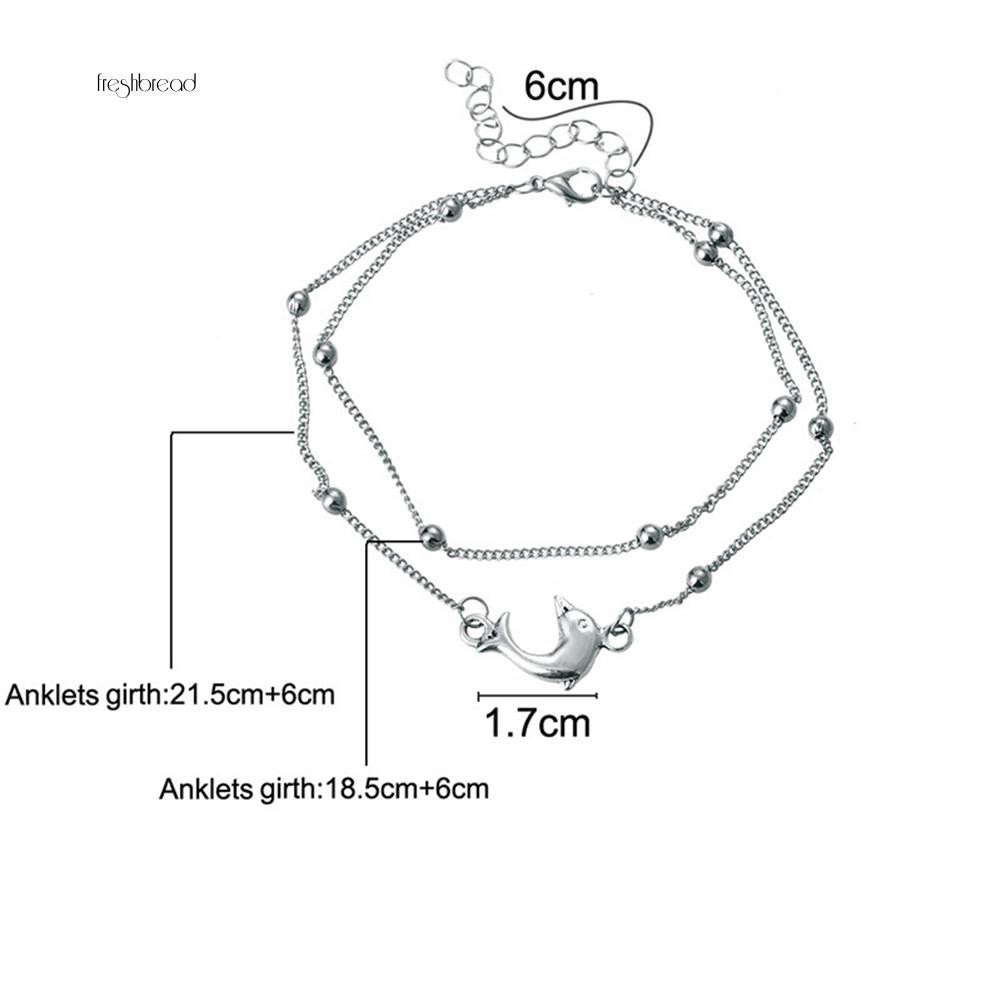 Lắc chân hình cá heo nữ tính phong cách thời trang | BigBuy360 - bigbuy360.vn