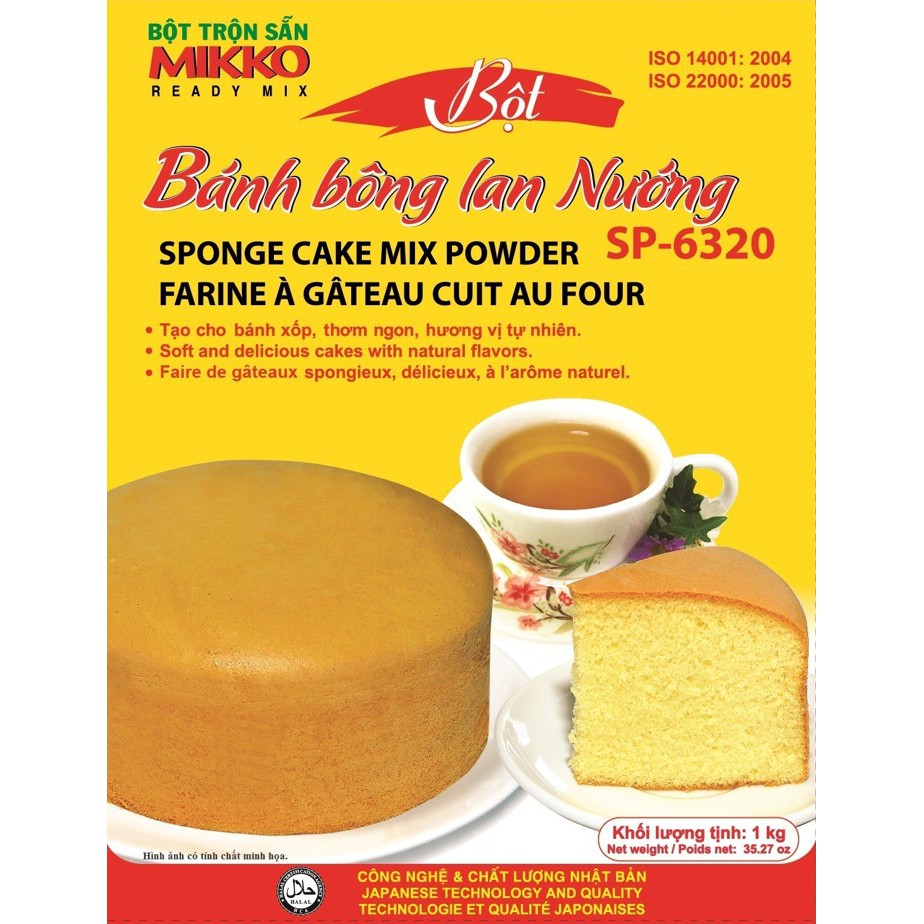 Bột bánh Bông lan nướng 1kg - MIKKO HƯƠNG XƯA