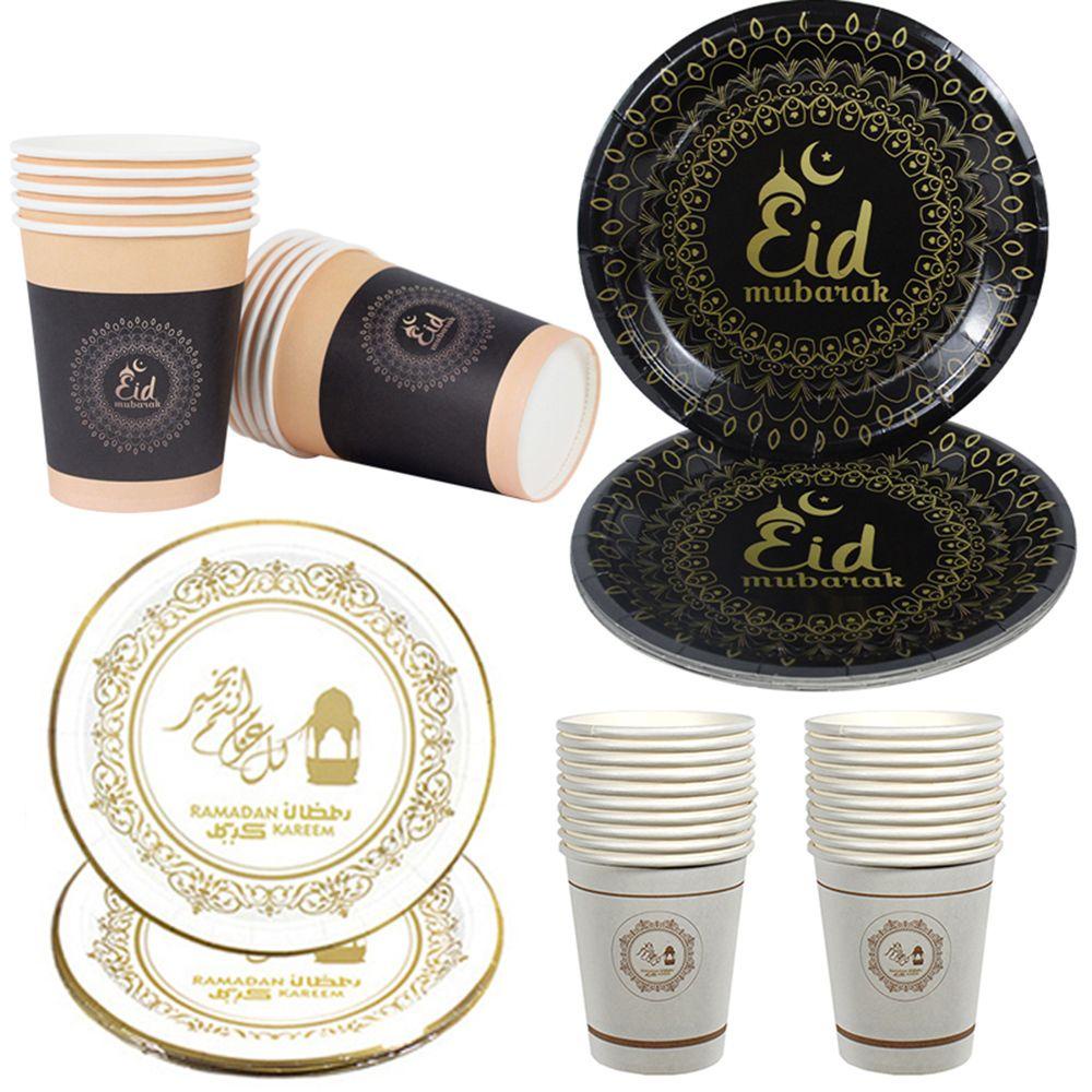 CONOPERY Bộ 10 Cốc Giấy Dùng Một Lần Phong Cách Hồi Giáo