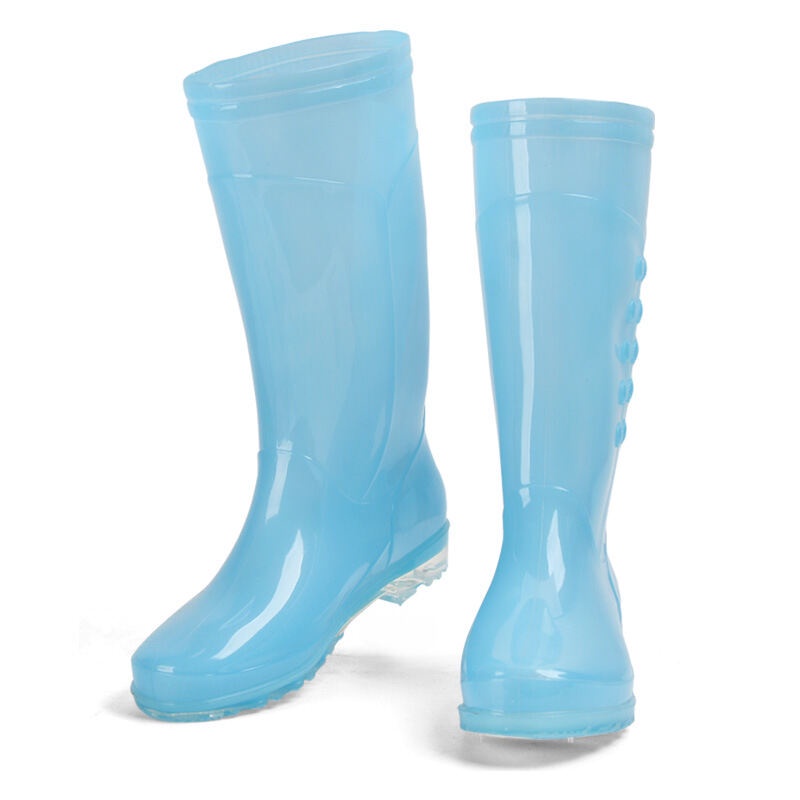 Ủng Đi Mưa Bằng PVC Trong Suốt Chống Thấm Nước Chống Trượt Thời Trang Cho Nữ