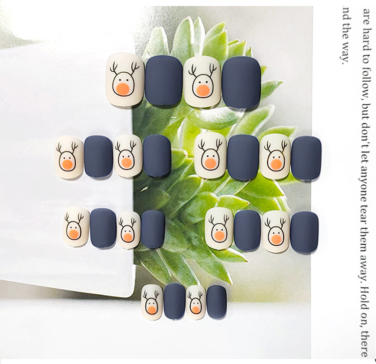 Set 24 Móng Tay Giả Họa Tiết Giáng Sinh