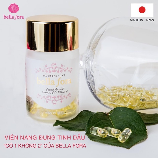 [Mã 77FMCGSALE giảm 8% đơn 500K] ✔️Bella Fora nhập khẩu Nhật - Viên hoa hồng Damask