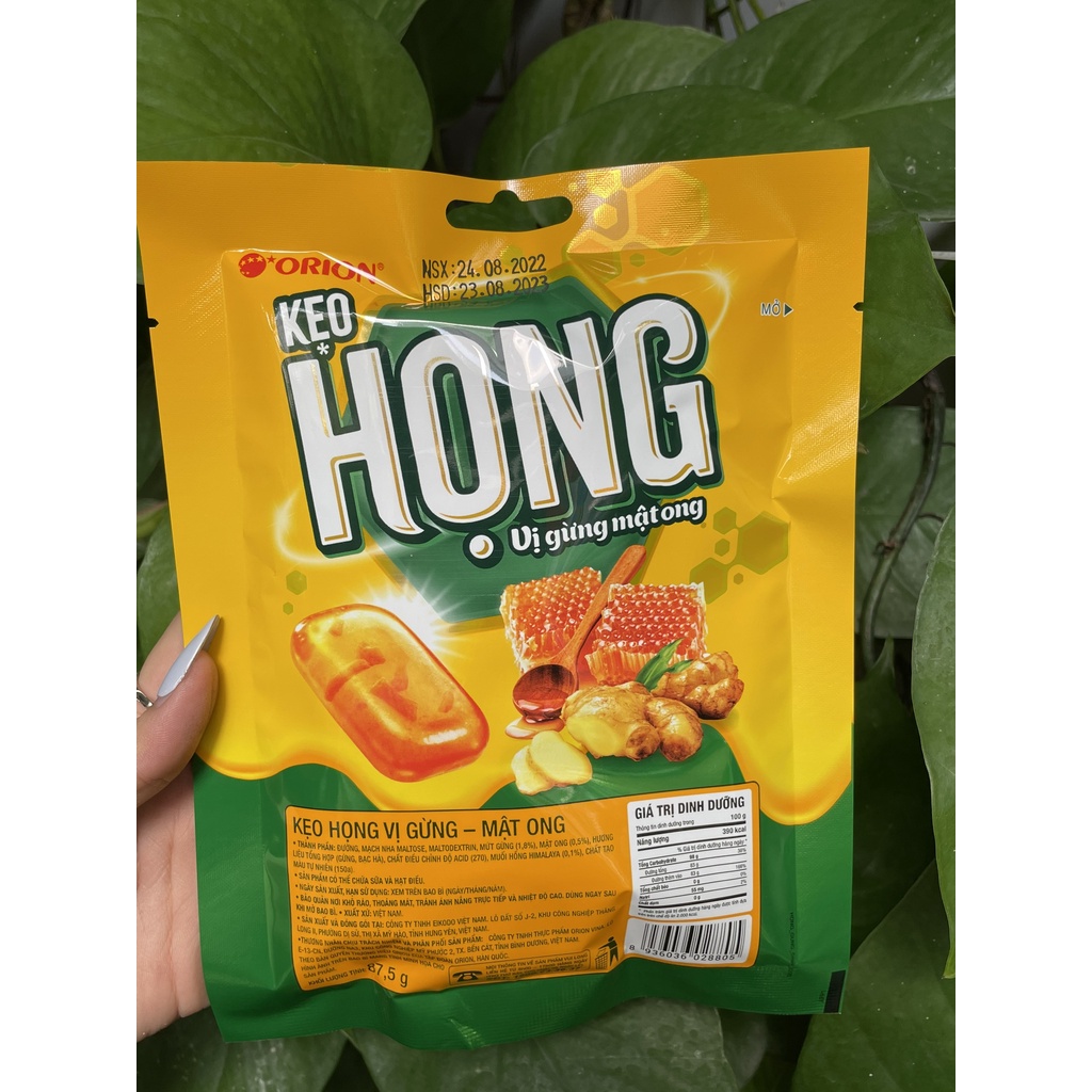 Kẹo Họng Vị Gừng Mật Ong, Ginger Honey Candy (Gói 87,5g)