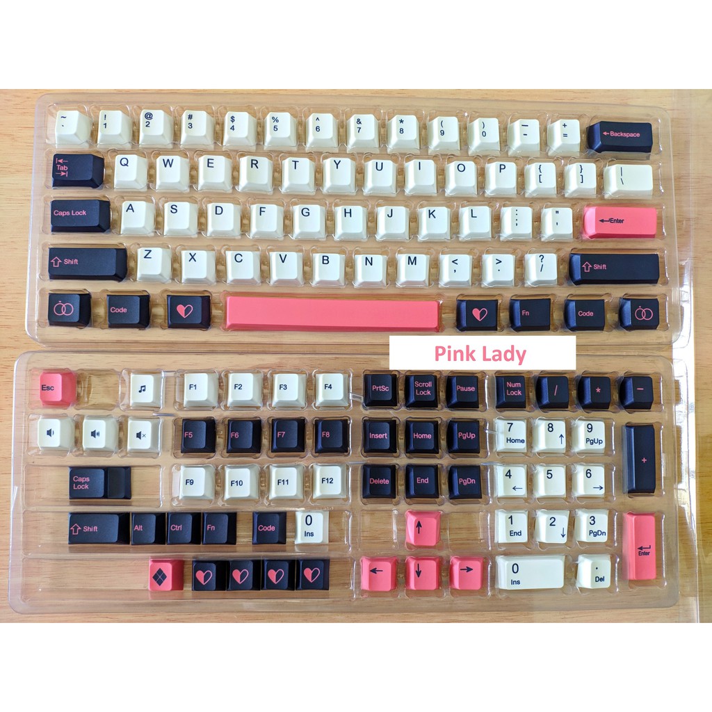 Set Keycap PBT in dyesub nhiều phối màu, nút bàn phím cơ phù hợp hầu hết các loại bàn phím layout thông dụng