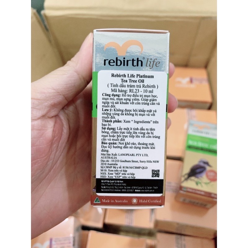 Tinh Dầu Tràm Trà Rebirth Life Platinum Tea Tree Oil