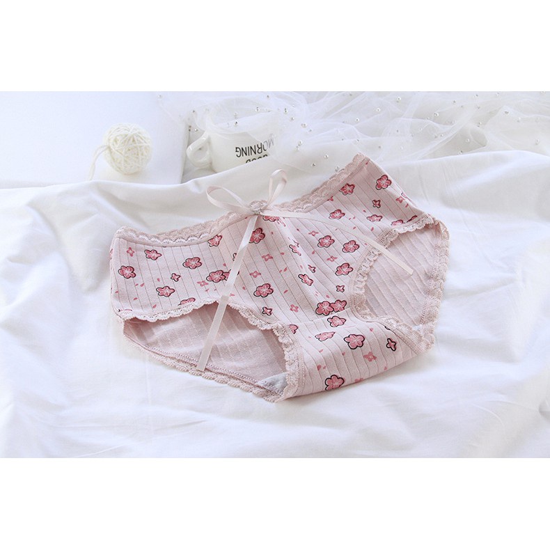 Quần Lót Nữ Cotton Hoa Anh Đào Xuất Nhật - Hàng Loại Đẹp.