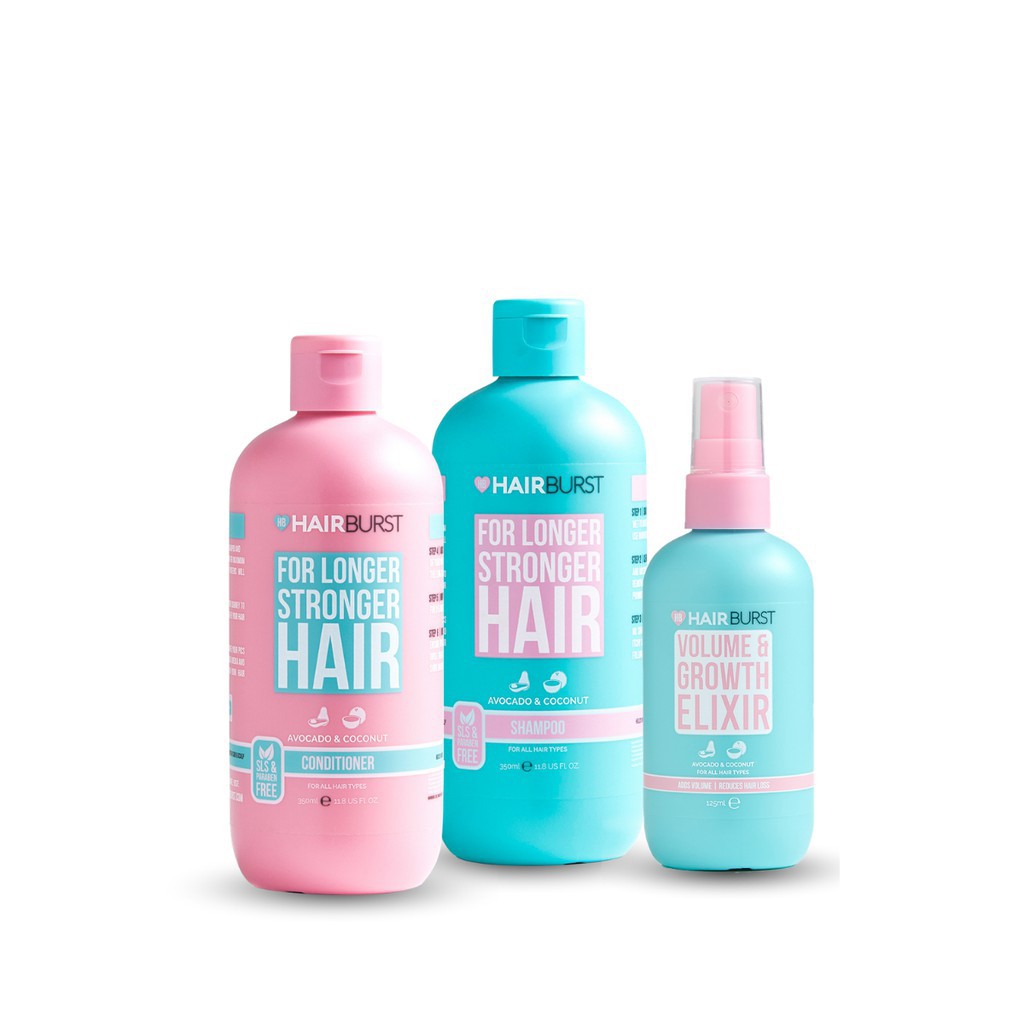 Combo Gội Xả + Xịt Dưỡng Chăm Sóc Mọc Tóc Hairburst 700ml + 125ml - Viebeauty