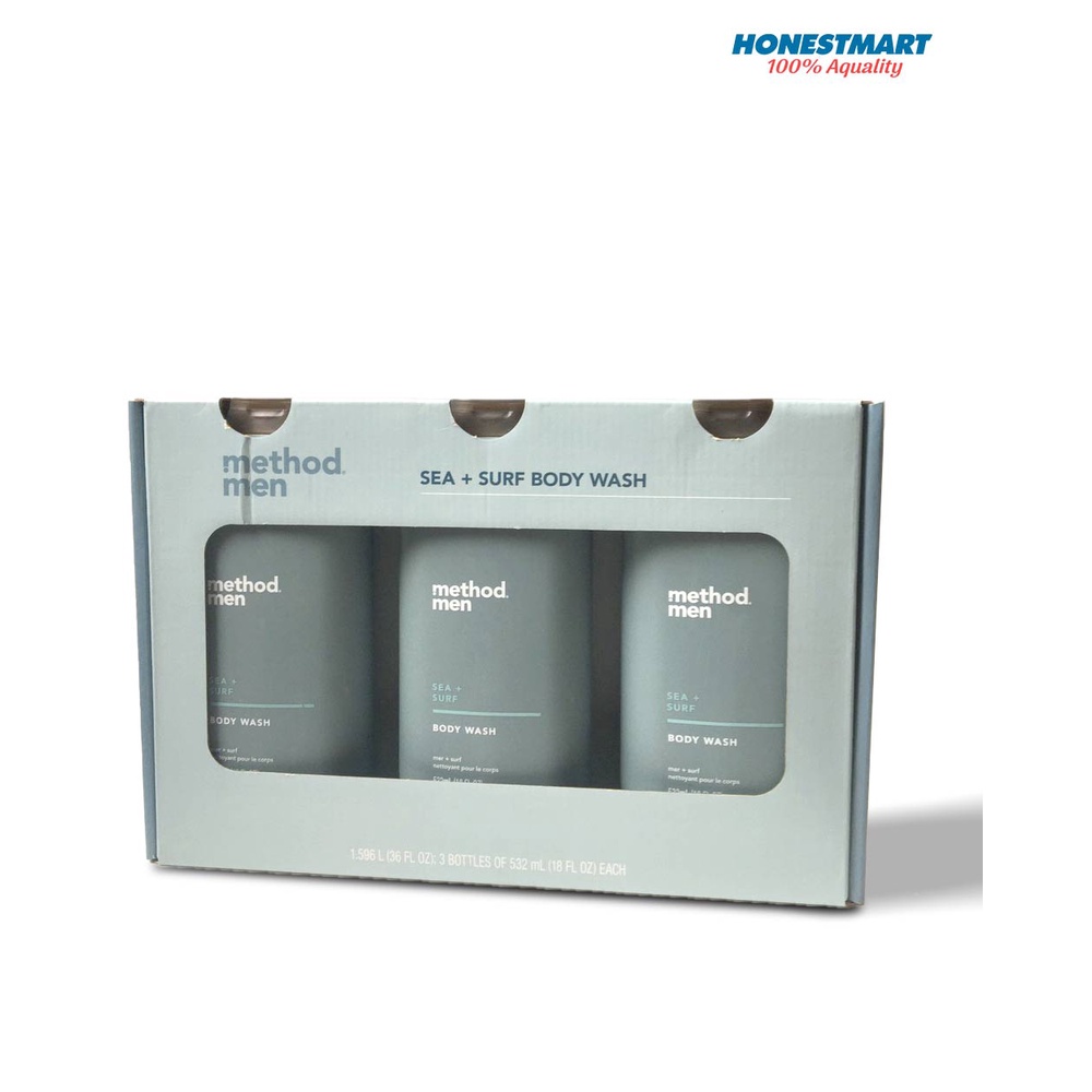 Sữa tắm Method Men Sea + Surf 532ml x3