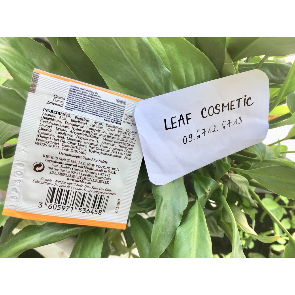 [ Sample 1.5ml ] Tinh chất Vitamin C Kiehl.s chống lão hoá, mờ thâm nám | Serum Kiehls