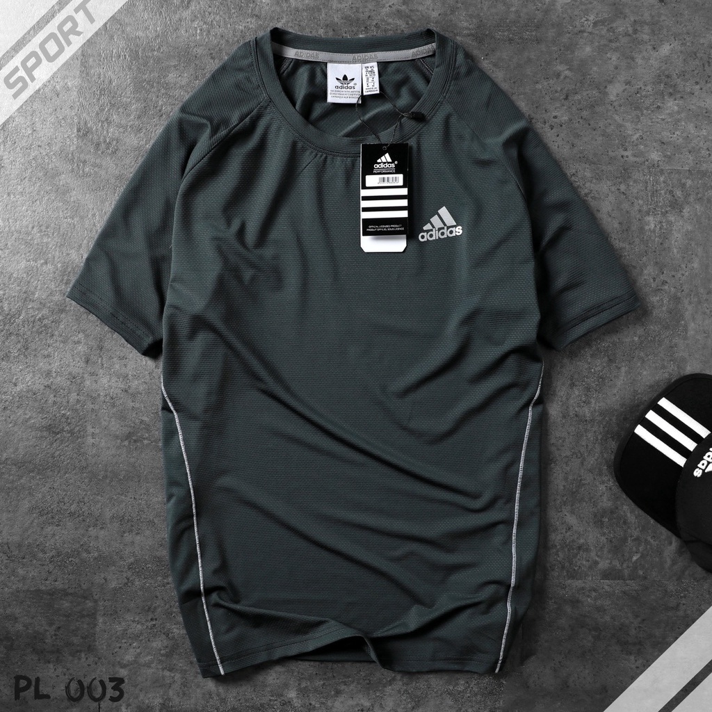 Áo thun thể thao nam chất vải chu kỳ dệt kim siêu mịn mát 8523