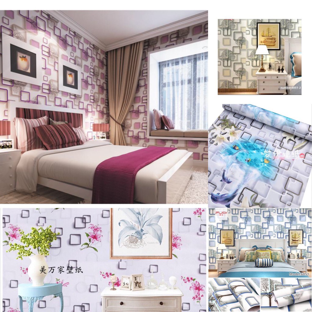 Decal Giấy Dán Tường PVC 45cm Rộng ( Giá 1 Mét ) - HỌA TIẾT HOA LÁ GG031