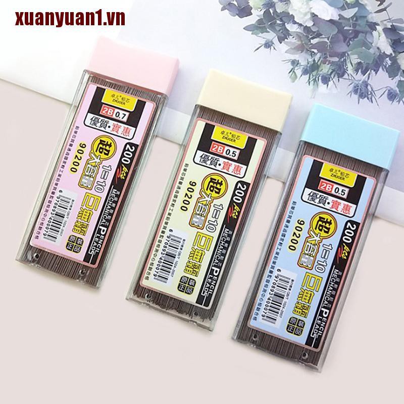 Hộp 200 Ngòi Chì Graphite 2B Cho Bút Chì Bấm