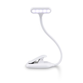 Đèn led đọc sách dạng kẹp điều chỉnh linh hoạt 360 độ