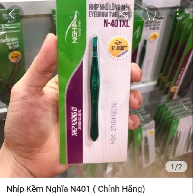 Combo hộp10cây  nhíp Nghĩa N401