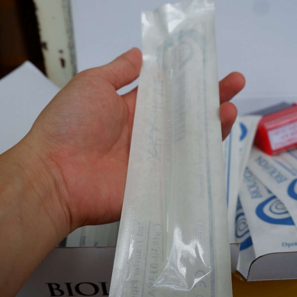 (Q1-HCM) |20 Ống| Pipet nhựa 3ml Biologix - Ống Bóp Nhỏ Giọt Tiệt Trùng Từng Chiếc