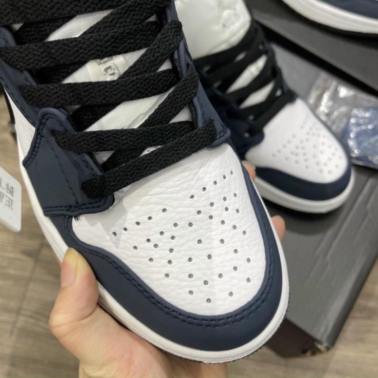 Giày 𝐉𝐨𝐫𝐝𝐚𝐧 1 low Xanh Navy, Giày JD1 low Xanh than Navy cổ thấp bản đẹp đầy đủ bill box | BigBuy360 - bigbuy360.vn