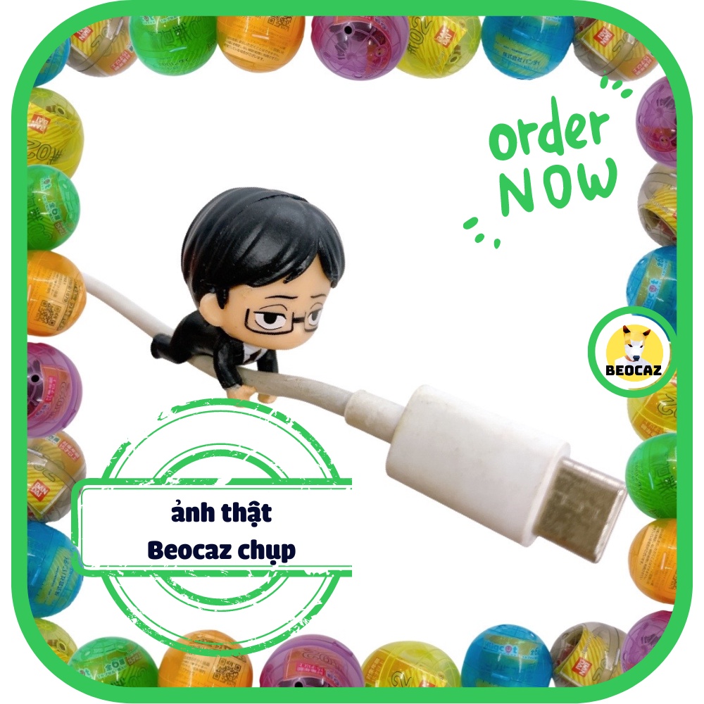 Mô hình Jujutsu Kaisen JJK chính hãng trứng Gacha Hugcot trang trí cáp sạc Chú Thuật Hồi Chiến Bandai