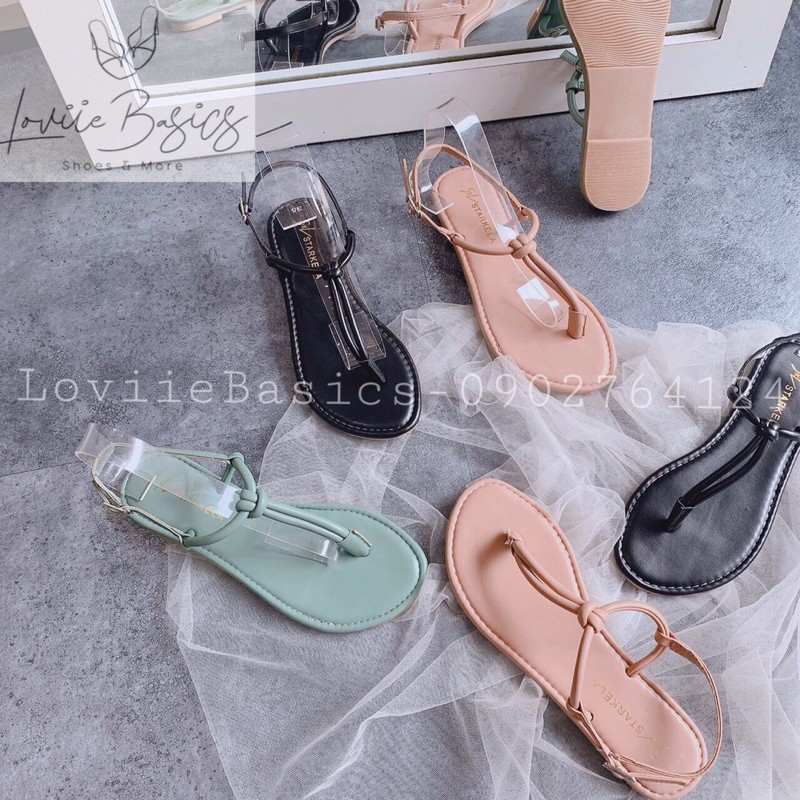 SANDAL NỮ LOVIIE BASICS - SANDAL DÂY MẢNH - SANDAL ĐẾ BỆT XỎ NGÓN QUAI MẢNH - SANDAL ĐI HỌC - S200514