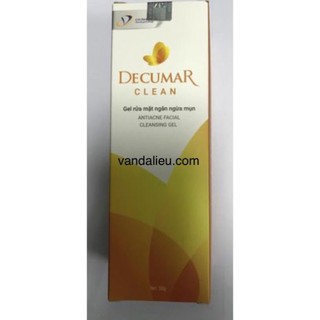 GEL RỬA MẶT NGỪA MỤN DERCUMAR CLEAN 50G